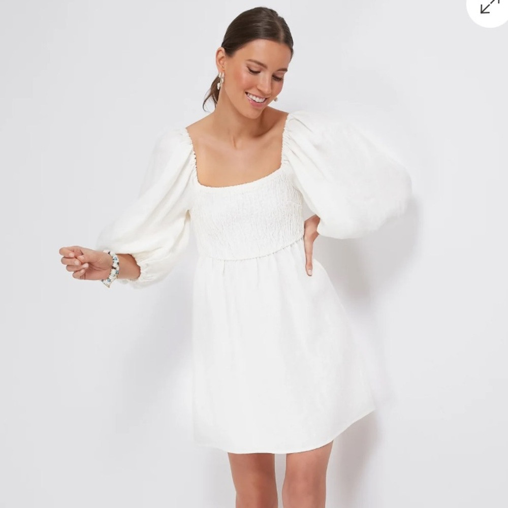Tuckernuck White Annie Smocked Dress, Women\u2019s Small | Poshmark