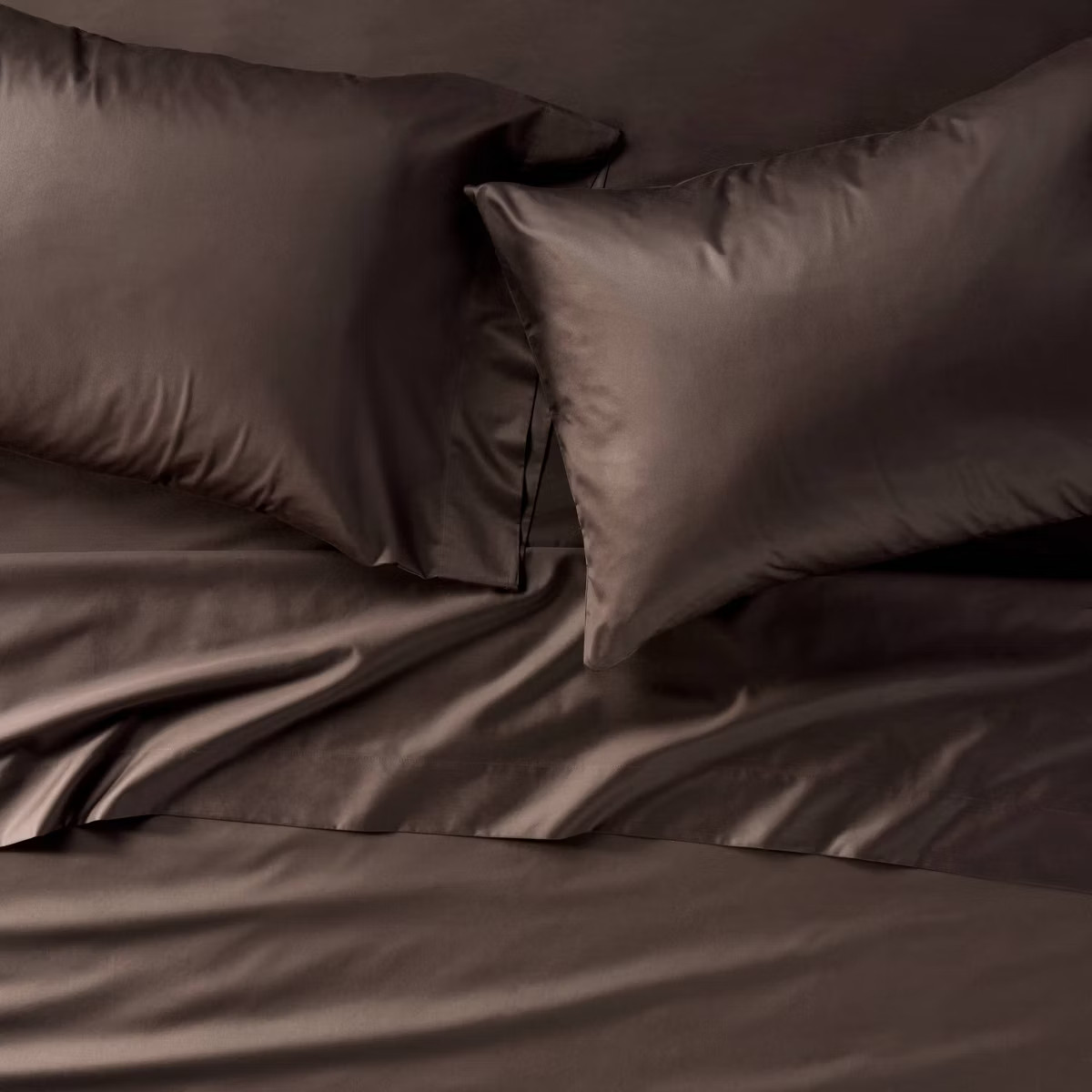 Queen 600 Thread Count Sateen Sheet Set Dark Fig - Casaluna™ | Target
