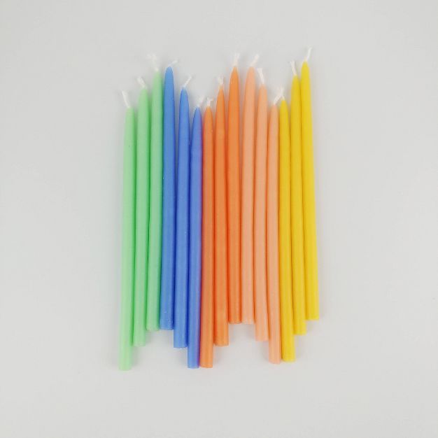 15ct 5.5" Beeswax Birthday Candles - Spritz™ | Target