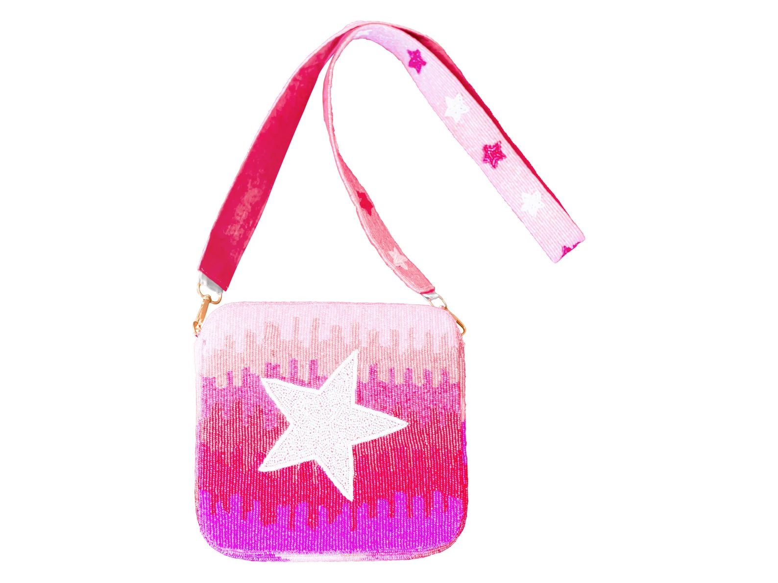 NEW Pink Star Seed Bead Box Bag Pink Seed Bead Handbag | Etsy | Etsy (US)