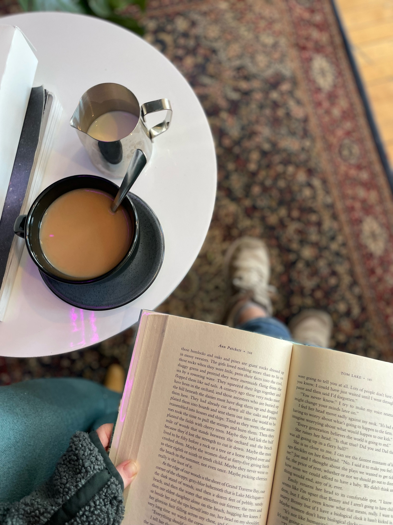 Cozy cafe reading , coffee and books!



#LTKHome