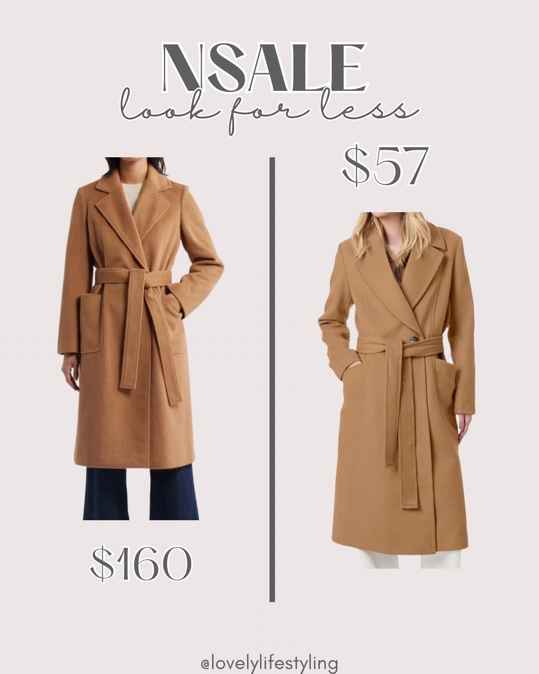 NSALE look for less wool coat

#LTKSaleAlert #LTKOver40 #LTKSeasonal
