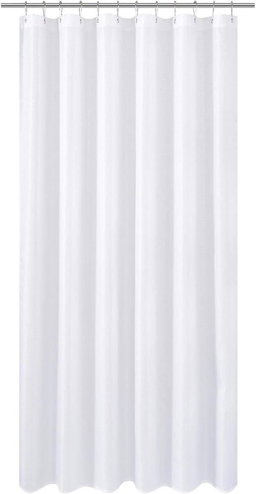 N&Y HOME Extra Long Fabric Shower Curtain or Liner 96 inches Height with Magnets, Hotel Quality, ... | Amazon (US)