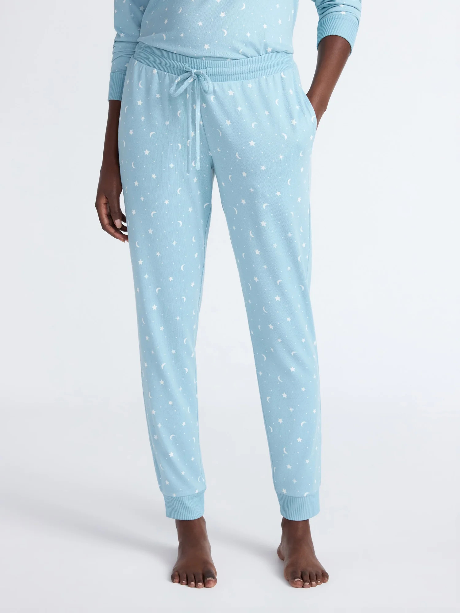 Joyspun Women's Cozy Lounge Collection Hacci Knit Sleep Joggers, 29'' Inseam, Sizes XS-3X | Walmart (US)