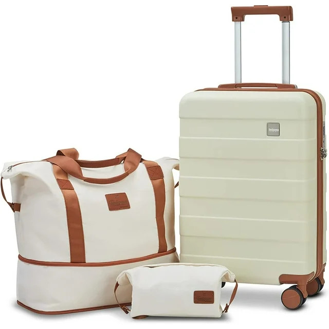 imiomo Carry on Luggage 20 in Carry-on Suitcase with Spinner Wheels Hardside 3PCS Set with TSA Lo... | Walmart (US)