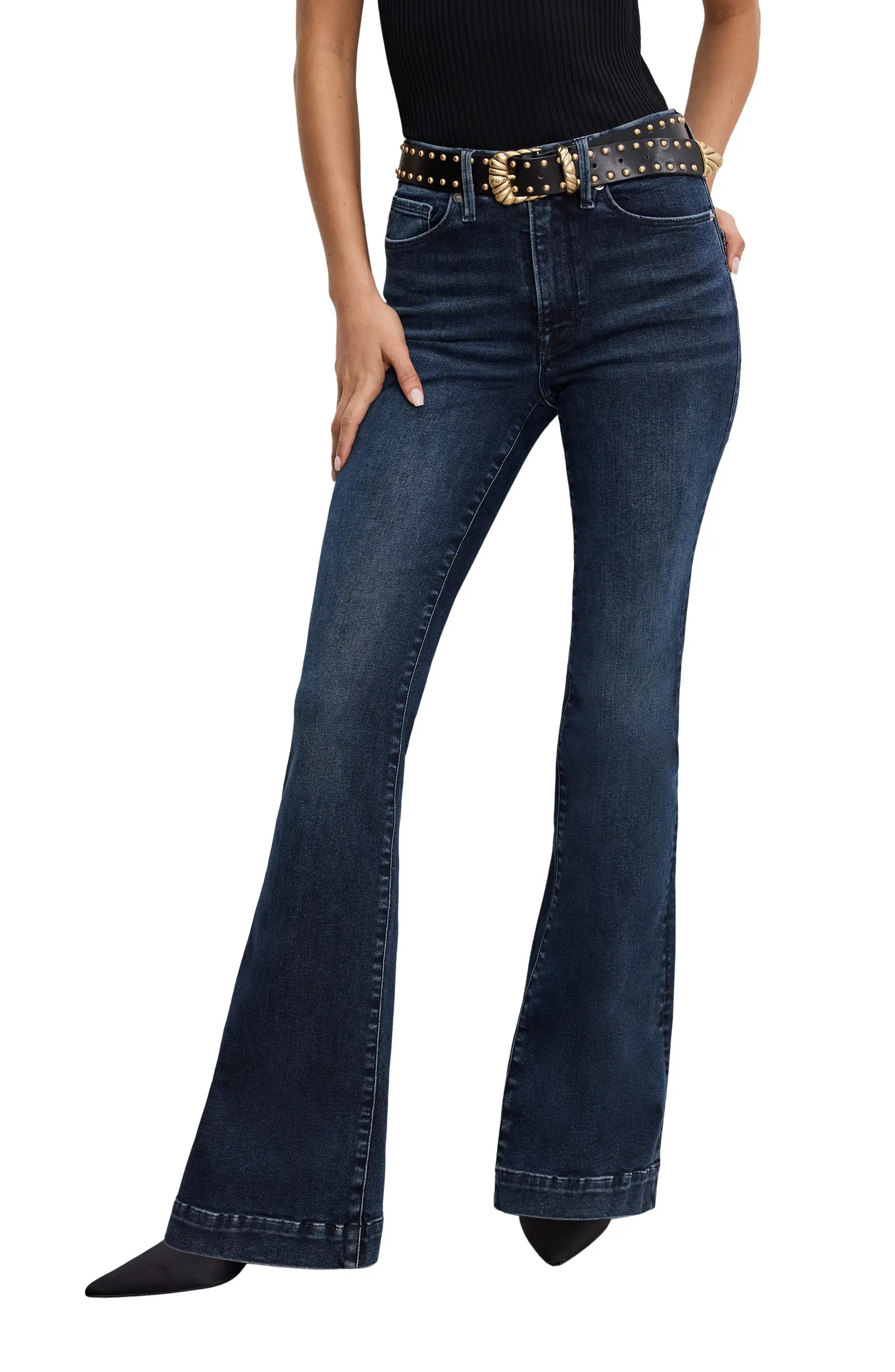 Always Fits Good Distressed Flare Jeans | Nordstrom