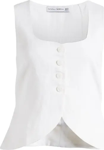 Stanze Linen Vest | Nordstrom