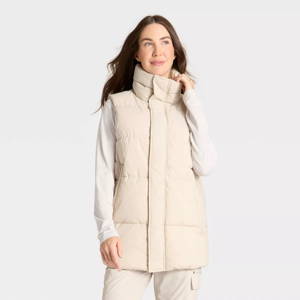 Women's Long Puffer Vest - All In Motion™ | Target