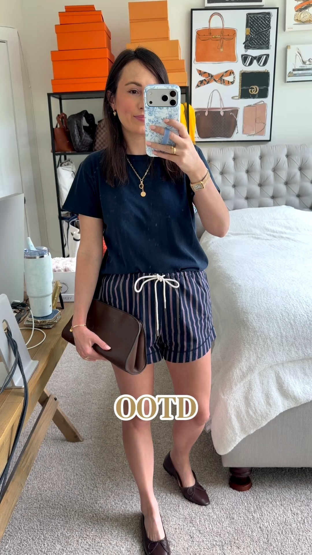 Navy and chocolate brown for summer!
Wearing my fave @LESET tee and @jcrew shorts!

#LTKootd #LTKSeasonal