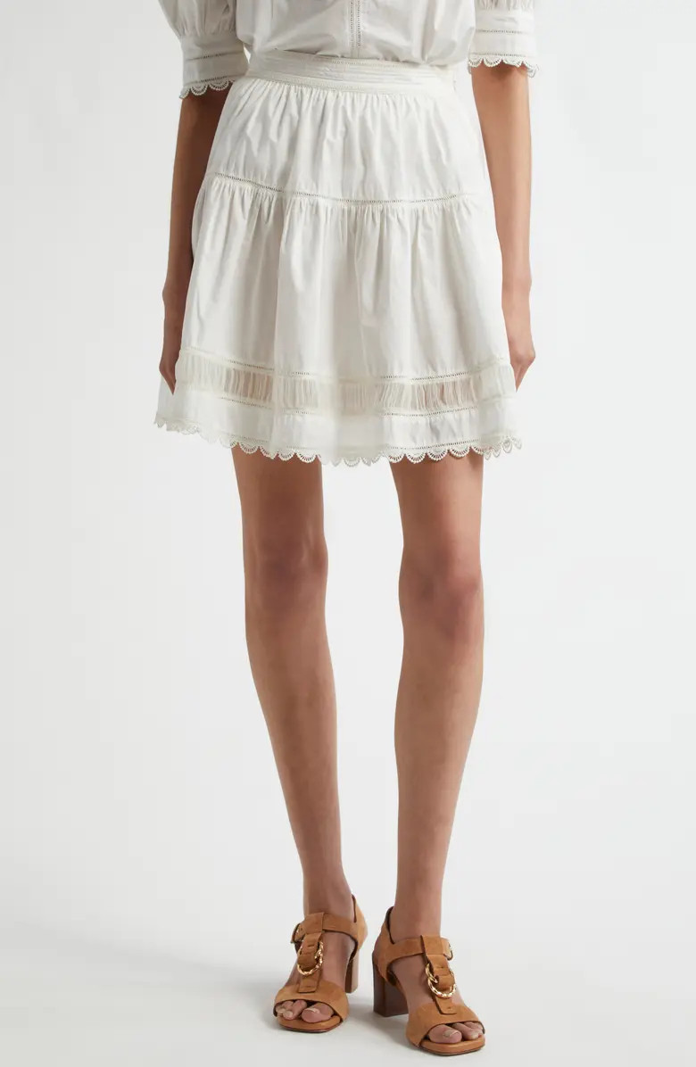 Ulla Johnson Ayla Tiered Cotton Skirt | Nordstrom | Nordstrom