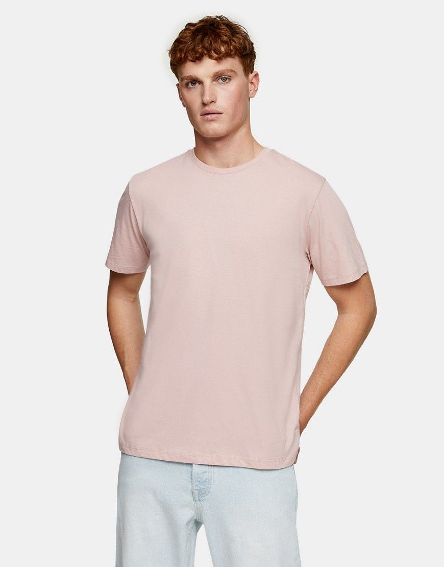 Topman classic t-shirt in pink | ASOS (Global)