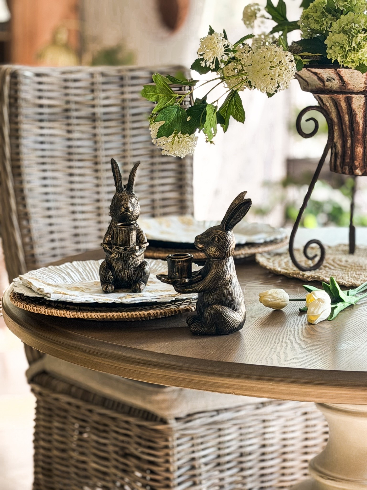 The sweetest bunny taper candle holders for spring! 🐰 

#LTKHome #LTKSeasonal