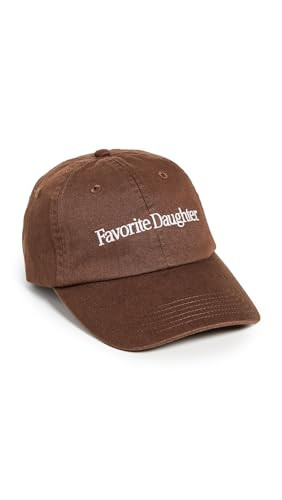 Favorite Daughter Women's Classic Logo Baseball Cap, Brown/White, One Size | Amazon (US)