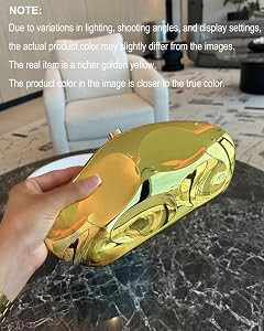 Acrylic Clutch Purse for Women Irregular Shell Evening Handbag for wedding party | Amazon (US)