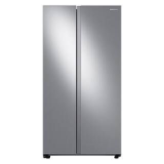 Samsung 28 cu. ft. Smart Side-by-Side Refrigerator in Fingerprint Resistant Stainless Steel RS28A... | The Home Depot