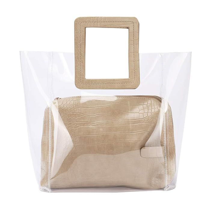 LOPHORINA Women Fashion Clear Tote Bag Purse Waterproof | Amazon (US)