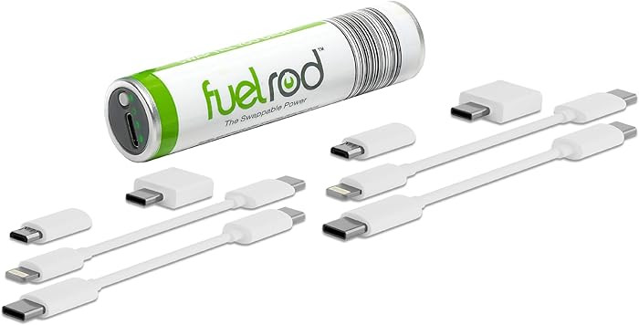 FuelRod One USB-C Portable Charger Kit, with an Extra Set of Cables & Adaptors, Compatible with A... | Amazon (US)