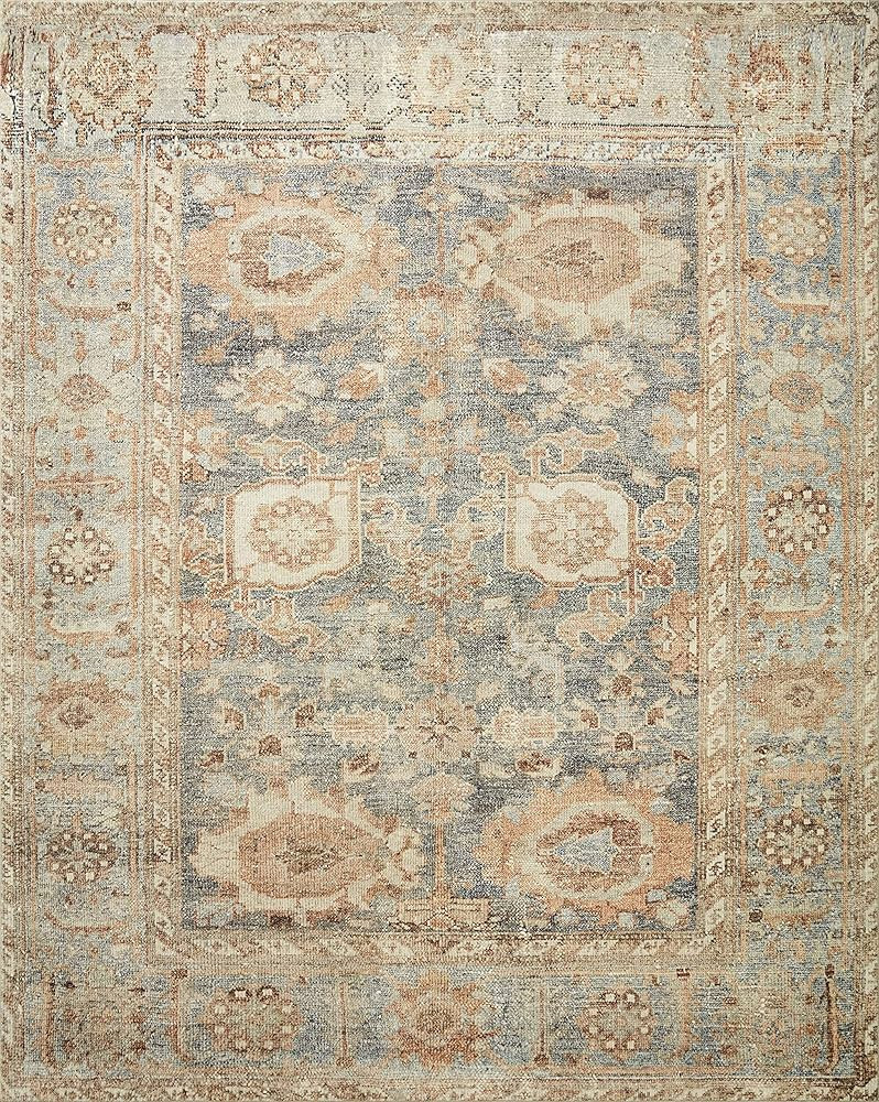 Loloi II Margot Ocean/Spice 5'-0" x 7'-6" Area Rug | Amazon (US)