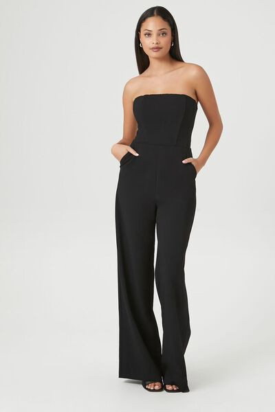 Lace-Up Strapless Jumpsuit | Forever 21 (US)