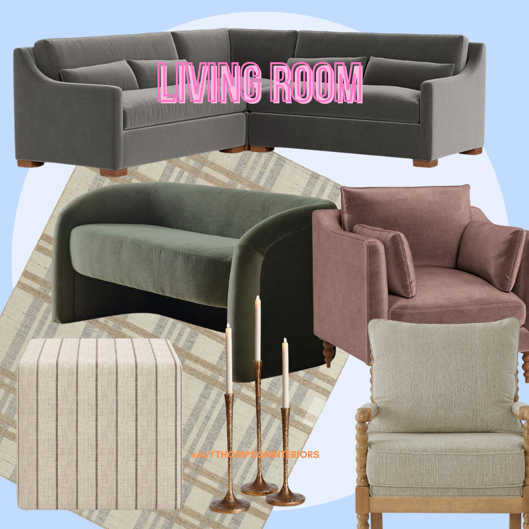 Living Room | Sectional Couch | Sofa | Accent Chair | Chair | Ottoman | Candlesticks | Area Rug | Rug 

 #LTKHome