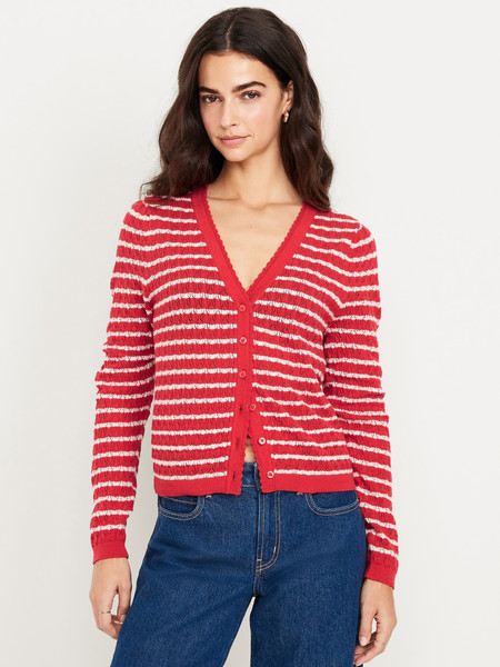 SoSoft Lite Pointelle Cardigan | Old Navy (US)