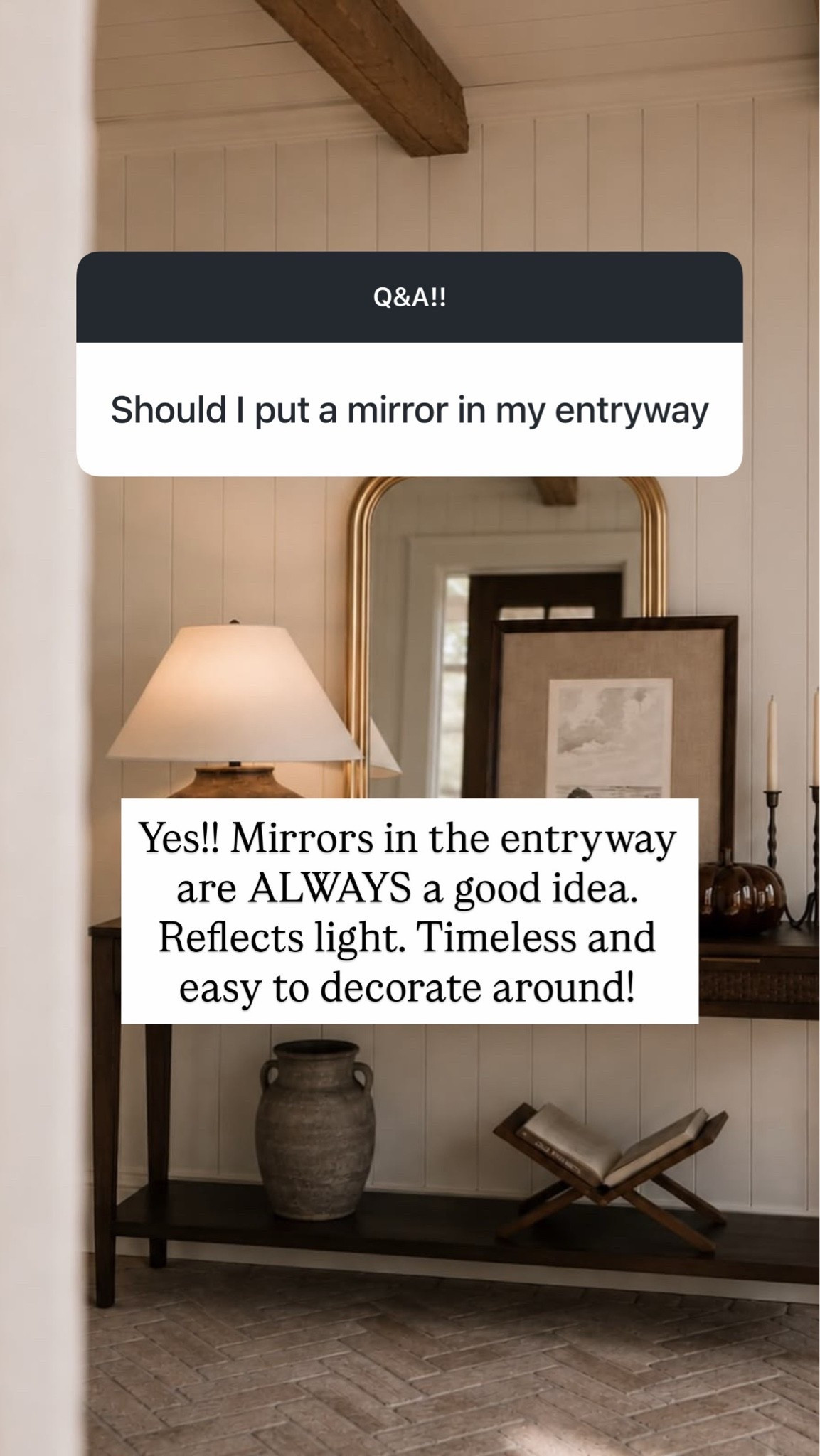 Wall mirrors!