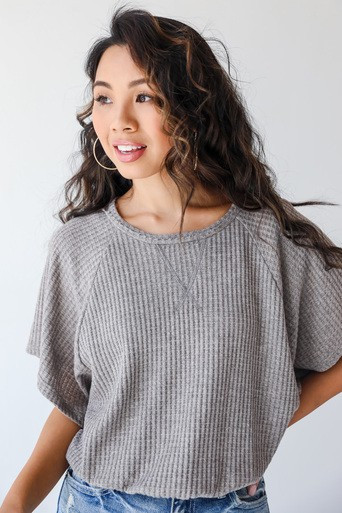 Blakely Waffle Knit Top | Dress Up