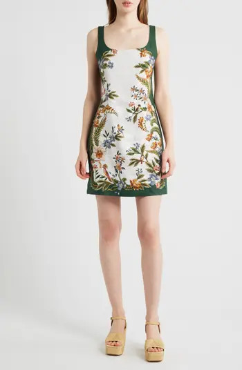 Nature Sand Print Linen Minidress | Nordstrom