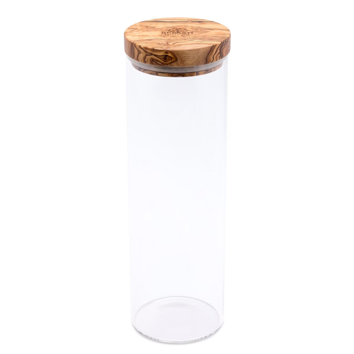 Berard Glass Storage Jar With Olive Wood Lid, 50-ounce | Target