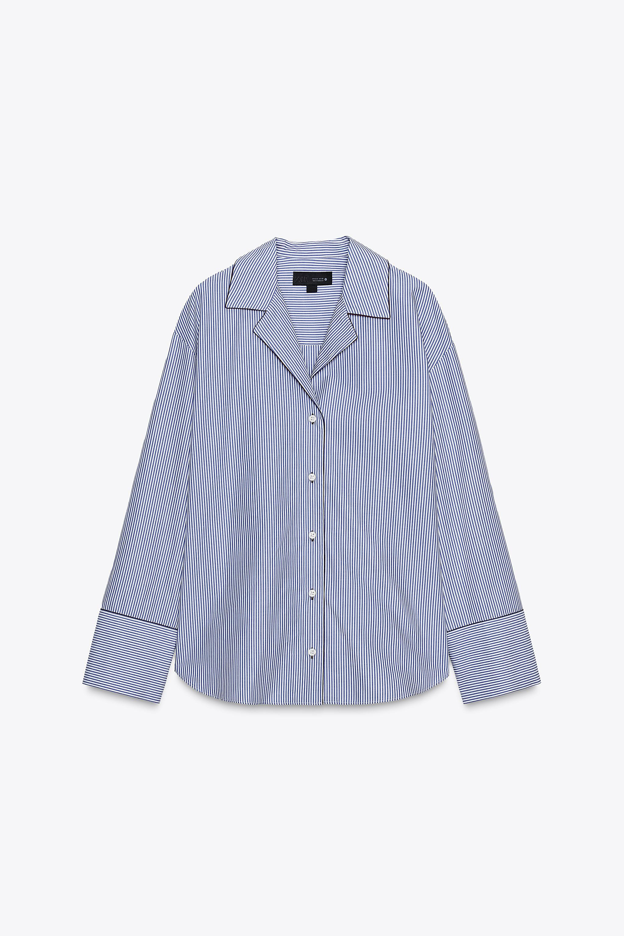 ZW COLLECTION CONTRAST TRIM SHIRT | Zara US