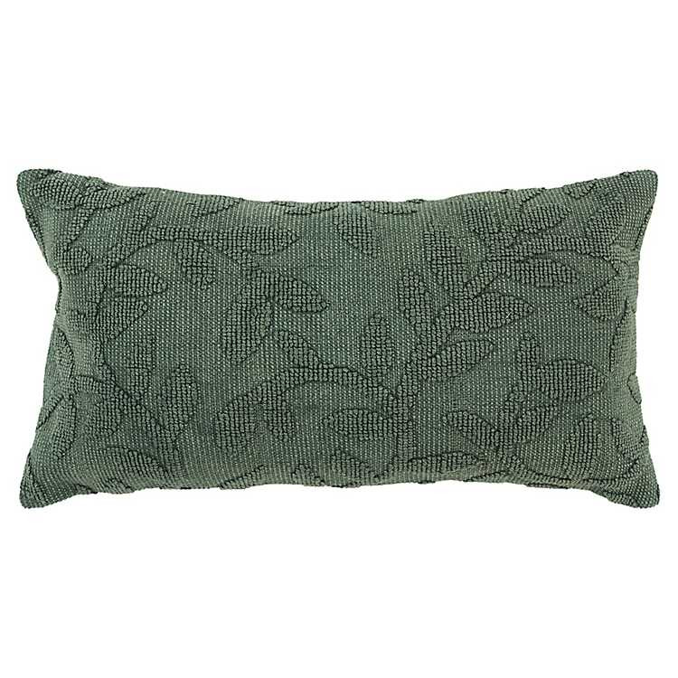 Green Stonewash Botanical Pillow | Kirkland's Home
