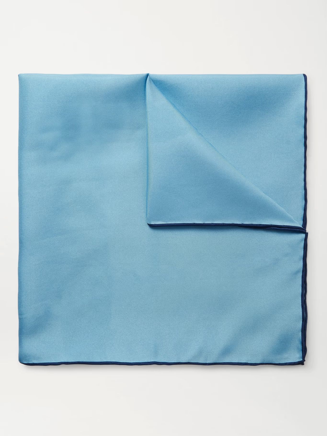 Contrast-Tipped Silk-Twill Pocket Square | Mr Porter (US & CA)