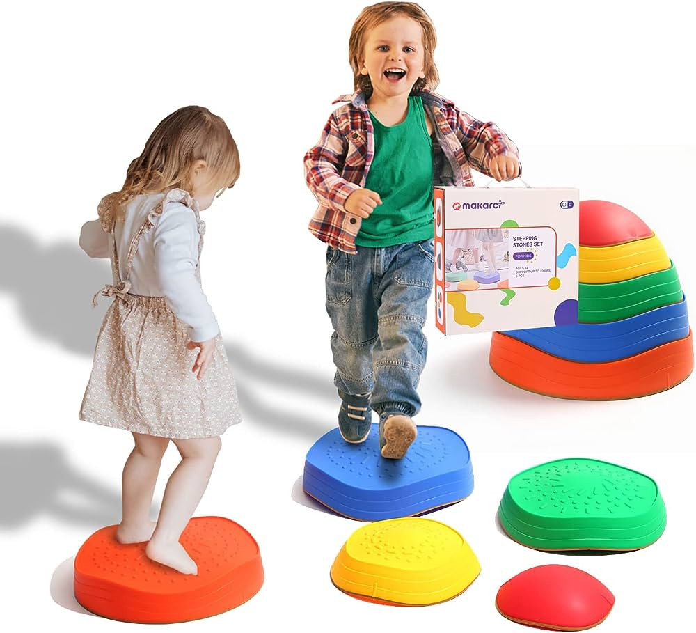 makarci Stepping Stones for Kids, 5pcs Non-Slip Plastic Balance stones, Promoting Children's Coor... | Amazon (US)
