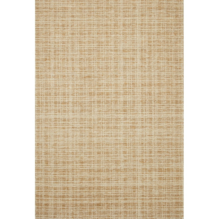 Chris Loves Julia x Loloi Polly Plaid Straw/Ivory 18" x 18" Sample Area Rug | Walmart (US)