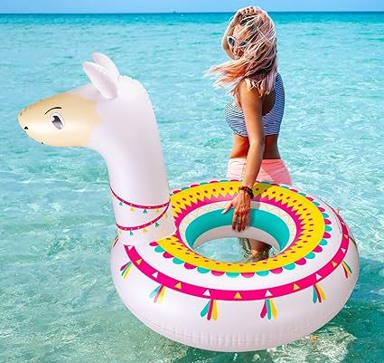 Llama Pool Float Ride On Party Toys Alpaca Inflatable Swimming Ring Fiesta Water Supplies - for A... | Amazon (US)