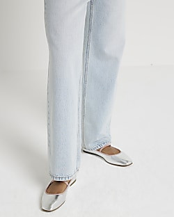 Silver Mary Jane Ballet Pumps | River Island (UK & IE)