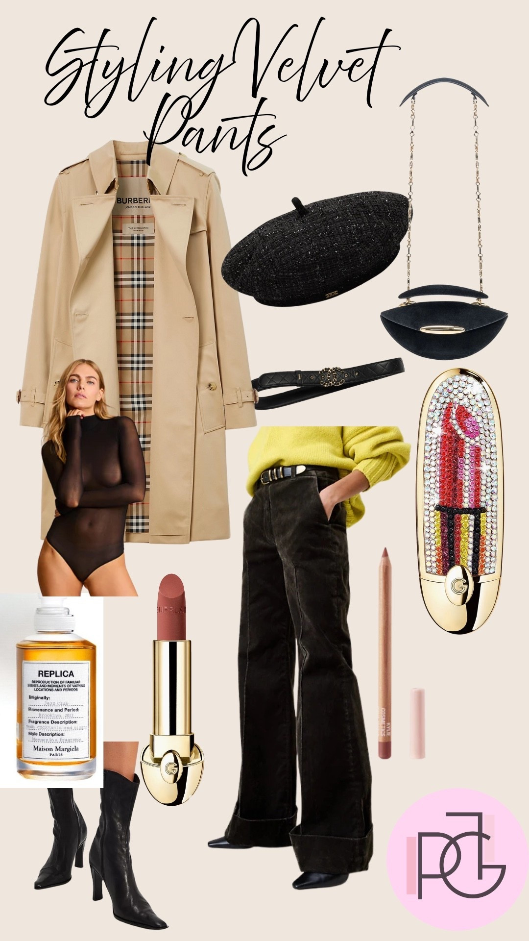 Velvet pants,  and a heritage trench. Elevated classics never go out of style. 

#LTKOver40 #LTKSeasonal #LTKHoliday