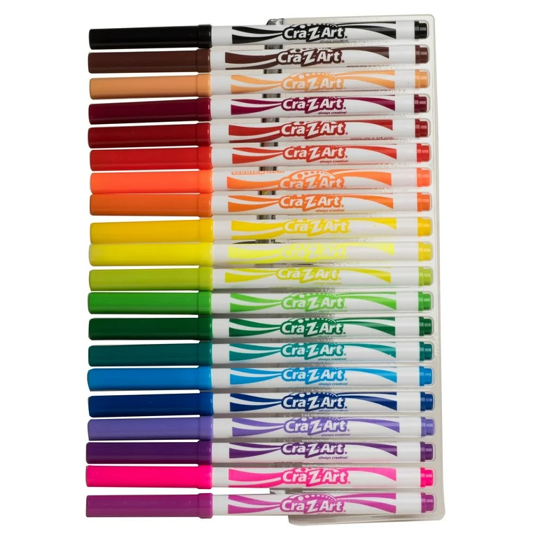 Cra-Z-Art Washable Super Tip Art Markers, 20 Count - Walmart.com | Walmart (US)