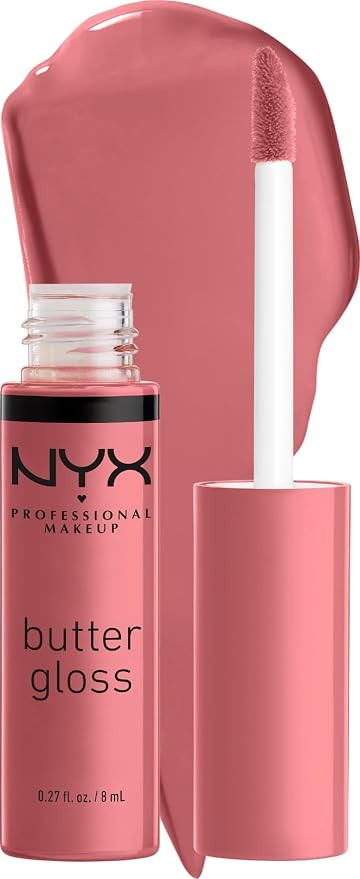 NYX PROFESSIONAL MAKEUP Butter Gloss, Non-Sticky Lip Gloss - Tiramisu (Brown) | Amazon (US)