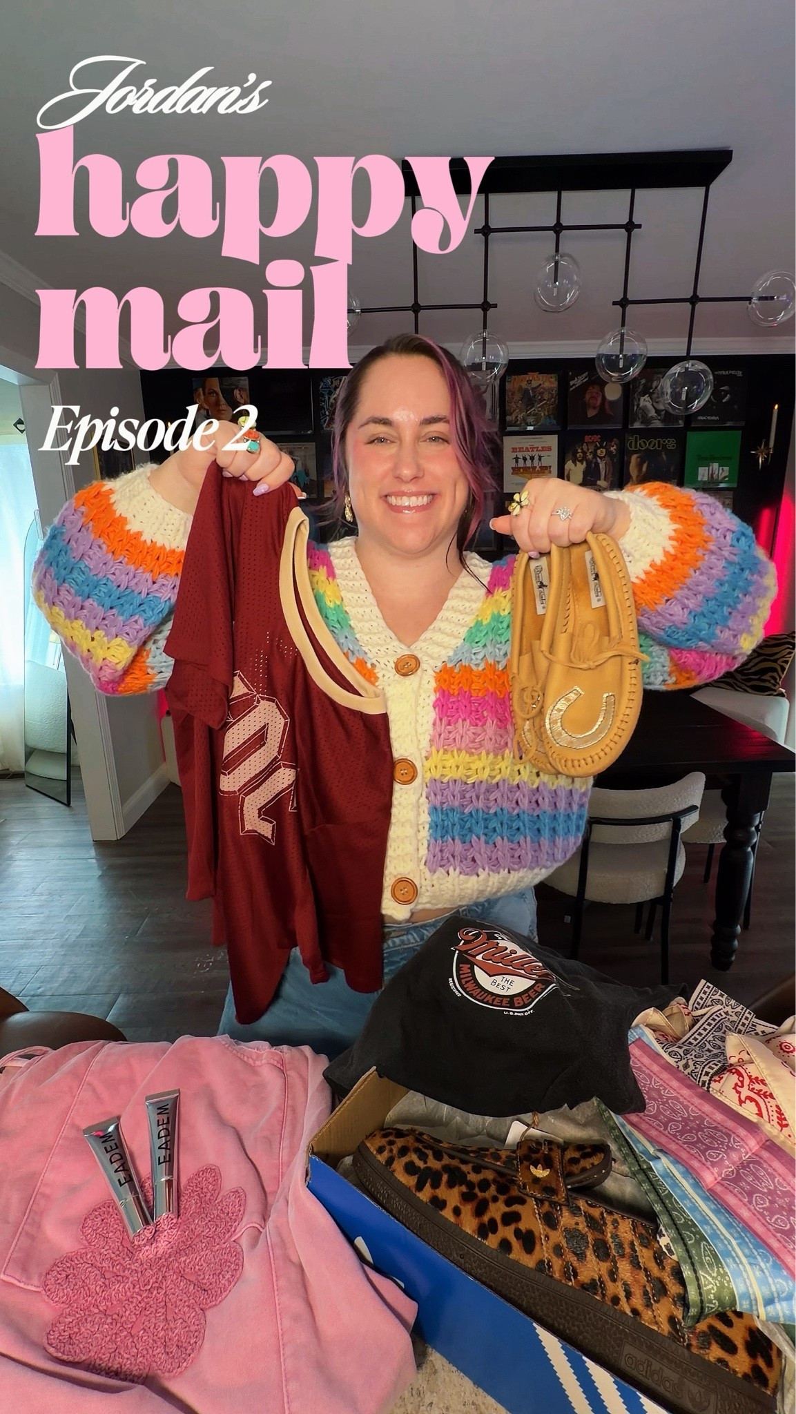 HAPPY MAIL 💌
Cardigan and sweats are ShopMaddyJae and the horseshoe leather shoes are Broncy Donkey Leather Co.

#LTKMidsize #LTKootd #LTKdayinmylife