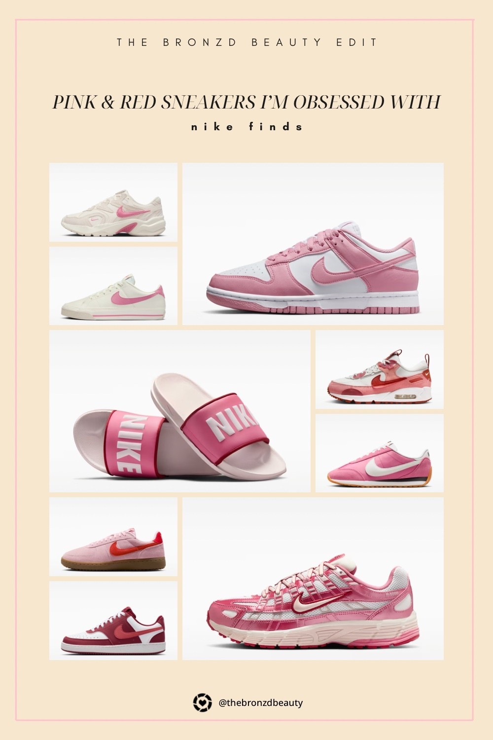 nike valentine’s day sneakers, pink nike shoes, red nike sneakers, gym sneakers, cute workout shoes, athleisure footwear, Valentine’s Day

#LTKootd #LTKValentine #LTKActive