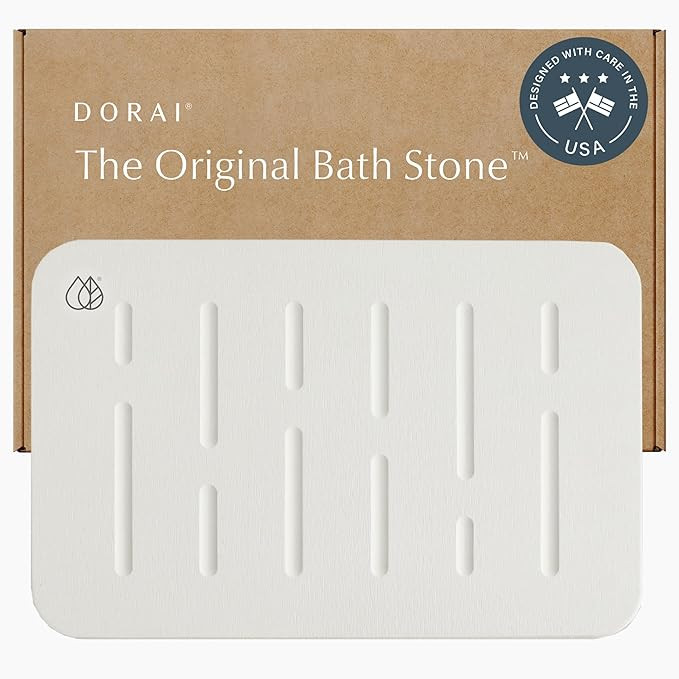 Dorai Home Stone Bath Mat - Premium Diatomaceous Earth Bath Floor Mats with Non-Slip Base, Fast-D... | Amazon (US)