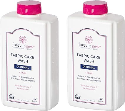 Forever New 32oz Liquid Original Scent Fabric Care Wash 2 Pack (64oz Total) Natural Laundry Deter... | Amazon (US)
