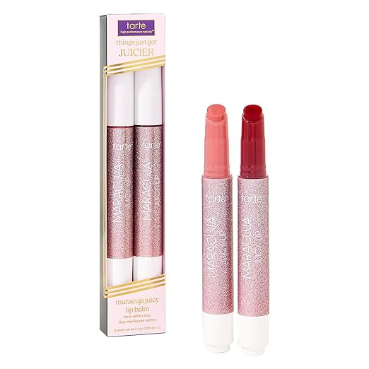 tarte maracuja juicy lip balm gloss – Hydrating & Nourishing Lip Gloss Balm with Vitamin E, Veg... | Amazon (US)