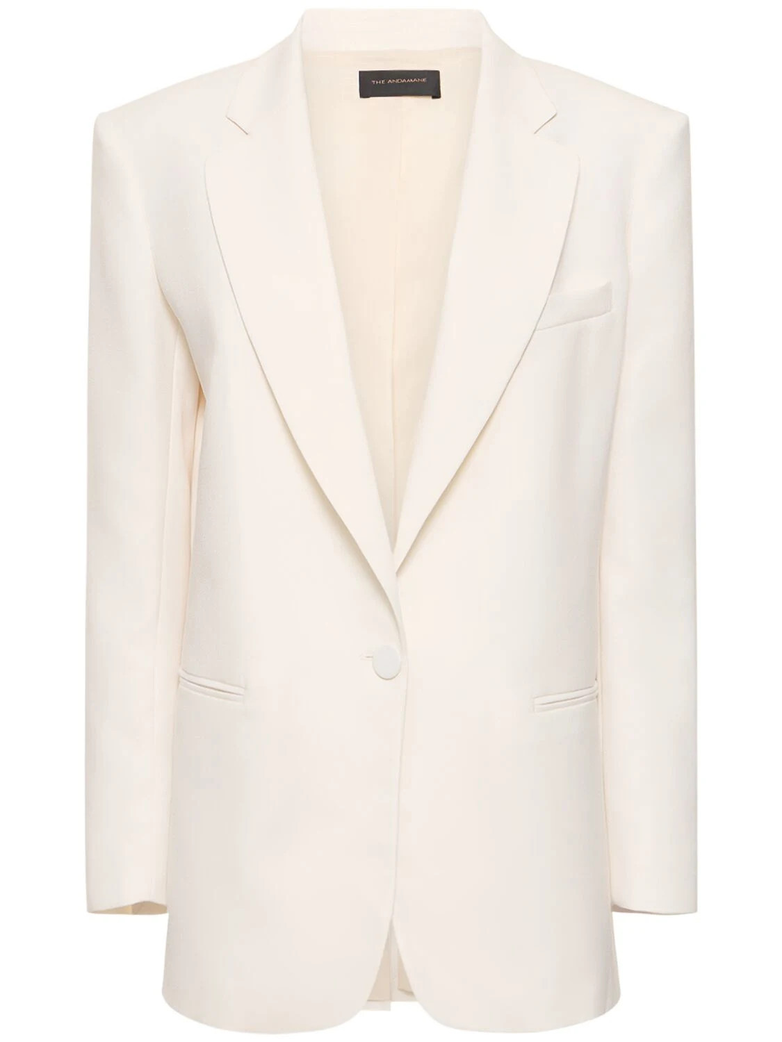 Guia Oversized Tech Crepe Satin Blazer | Luisaviaroma