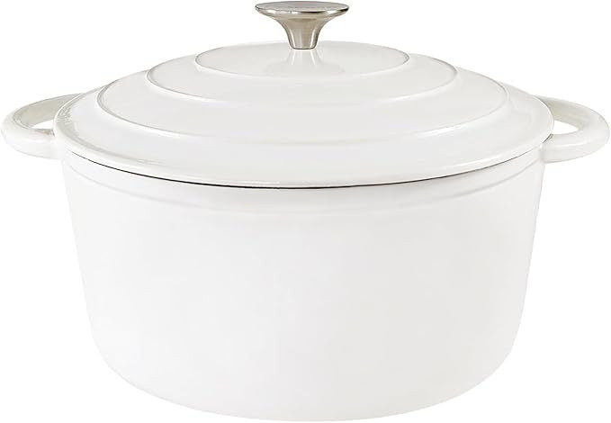 4.5 Quart Enameled Cast Iron Dutch Oven With Lid, Heavy-Duty Round Cookware Pot with Dual Handles... | Amazon (US)