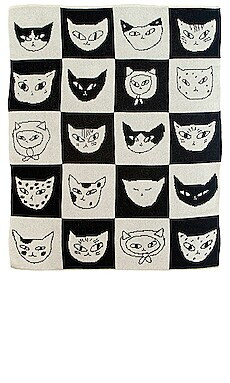 Slowdown Studio Cat Bingo Mini Blanket from Revolve.com | Revolve Clothing (Global)