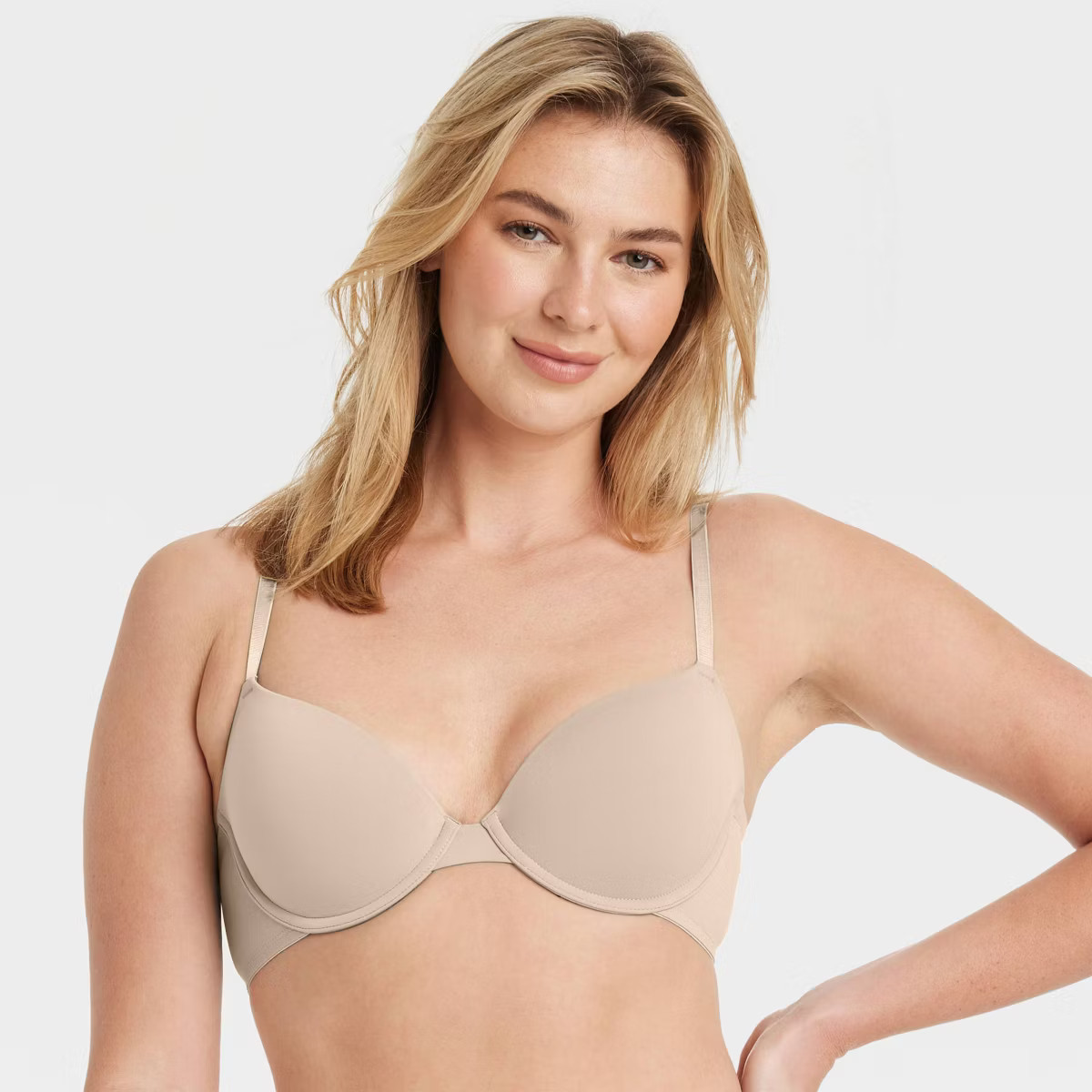 Women's Lightly Lined Underwire Demi T-Shirt Bra - Auden™ | Target