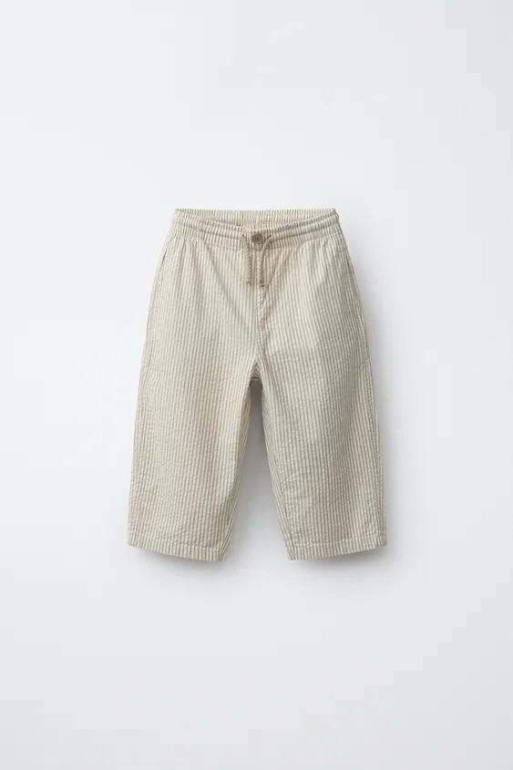 PANTALÓN SEERSUCKER RAYAS | Zara US