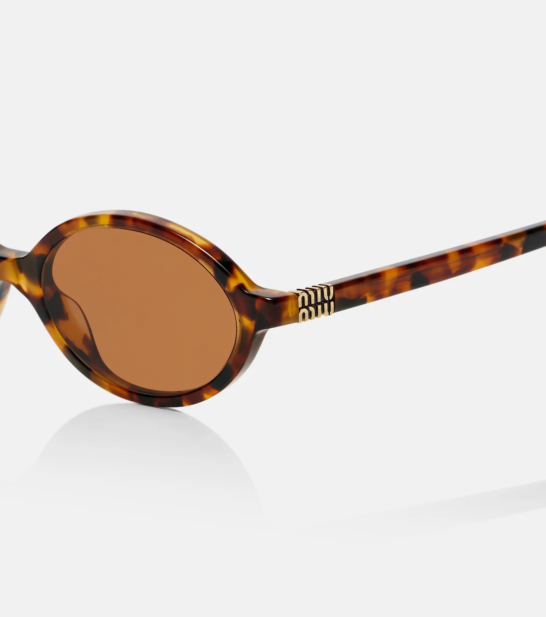 Miu Regard oval sunglasses | Mytheresa (UK)